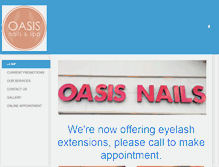 Tablet Screenshot of oasisnailsks.com